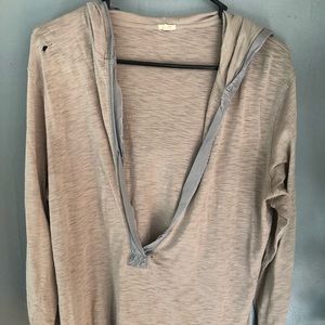 Loose coverup w/ hood, top